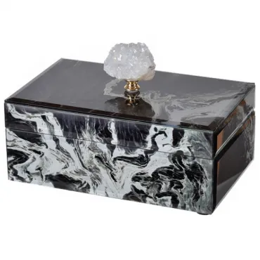 Шкатулка Gray Marble горный хрусталь L