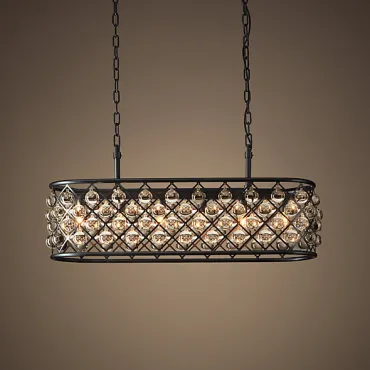 Подвесная люстра RH Spencer Rectangular Chandelier 80