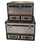 Сундук Aluminum ostrich trunk от ImperiumLoft