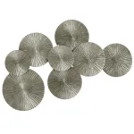 Арт-объект Apollo Silver Wall Plaque Disc от ImperiumLoft