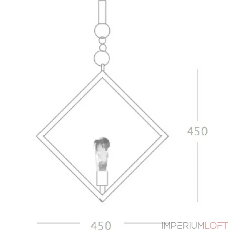Подвесной светильник Romb Loft Rope Light от ImperiumLoft