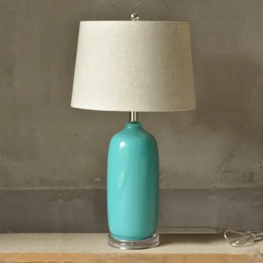 Настольная лампа Бирюзовое стекло Настольная лампа Бирюзовое стекло