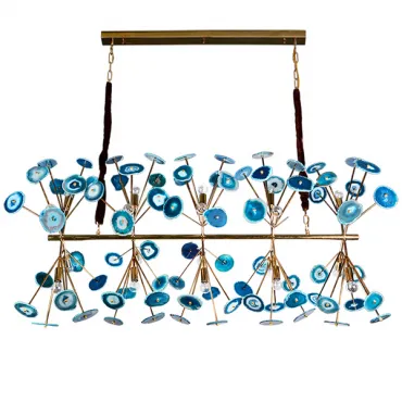 Подвесная люстра Agate Burst Chandelier Blue Line Подвесная люстра Agate Burst Chandelier Blue Line