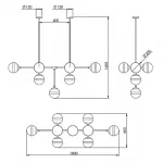 Люстра на штанге Peggy Futura suspension lamps Hangar Design
