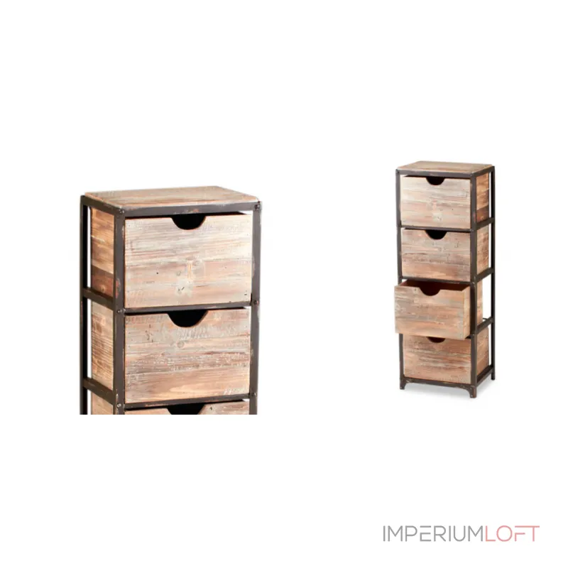 Комод Industrial Metal Rust Tall Storage Shelf от ImperiumLoft