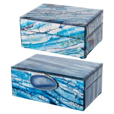 Набор шкатулок Agate Azure