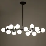 Люстра на штанге Bubble Stik Black Chandelier
