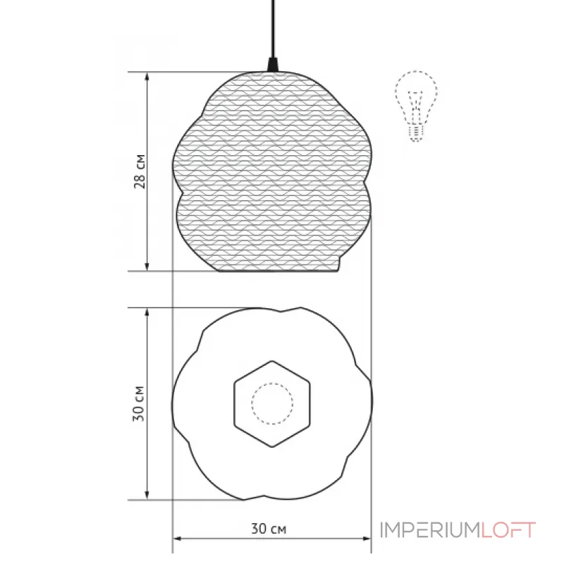 Подвесной светильник Garnet от ImperiumLoft