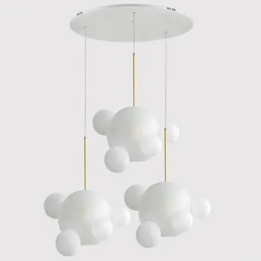 Подвесной светильник Bubble BOLLE BLS LAMP white glass circle Подвесной светильник Bubble BOLLE BLS LAMP white glass circle