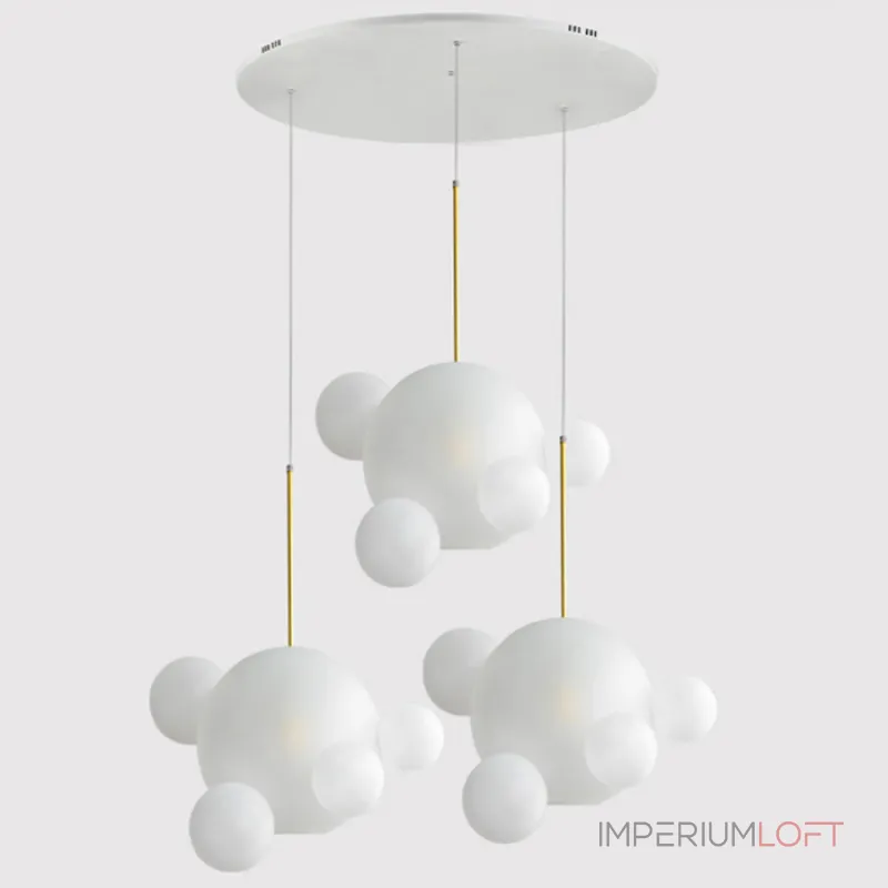 Подвесной светильник Bubble BOLLE BLS LAMP white glass circle от ImperiumLoft Подвесной светильник Bubble BOLLE BLS LAMP white glass circle от ImperiumLoft