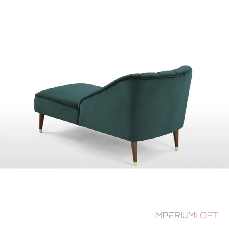 Кушетка Chaise Longue, Peacock Blue Velvet от ImperiumLoft
