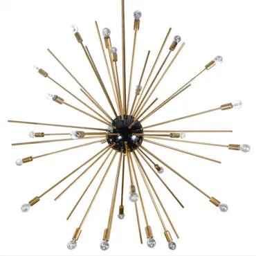 Huge Sputnik Chandelier Gold and Black 
