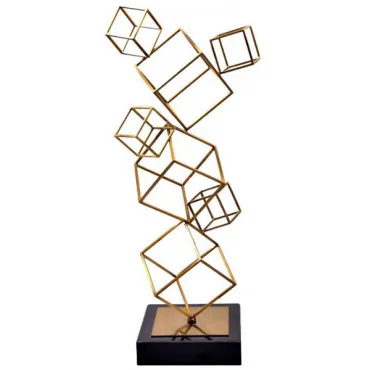 Статуэтка Cube Balance Stat gold