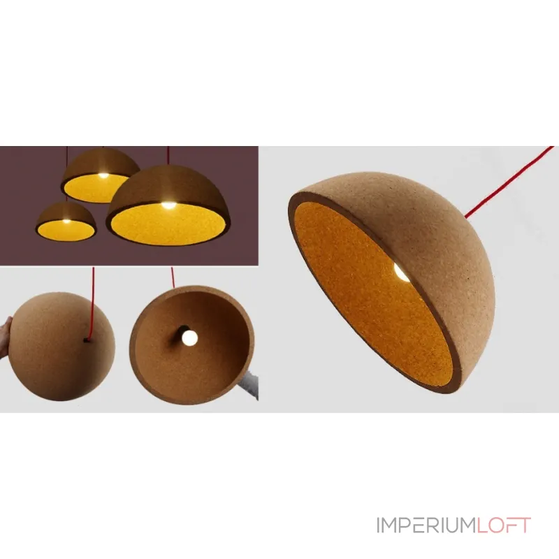 Подвесной светильник Cork Semisphere от ImperiumLoft