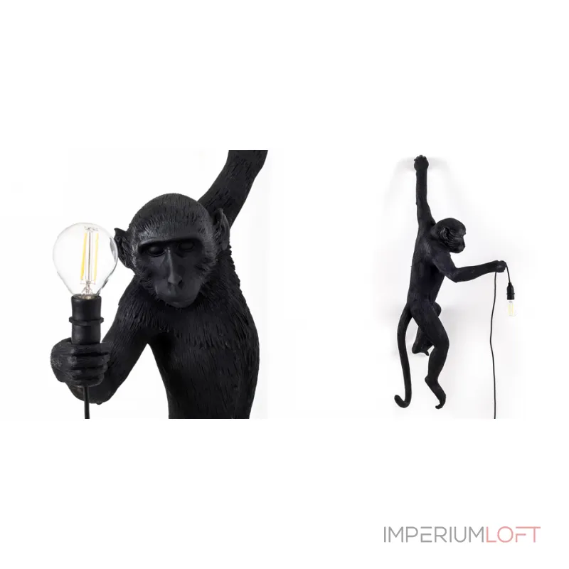 БРА SELETTI MONKEY LAMP HANGING VERSION Black от ImperiumLoft