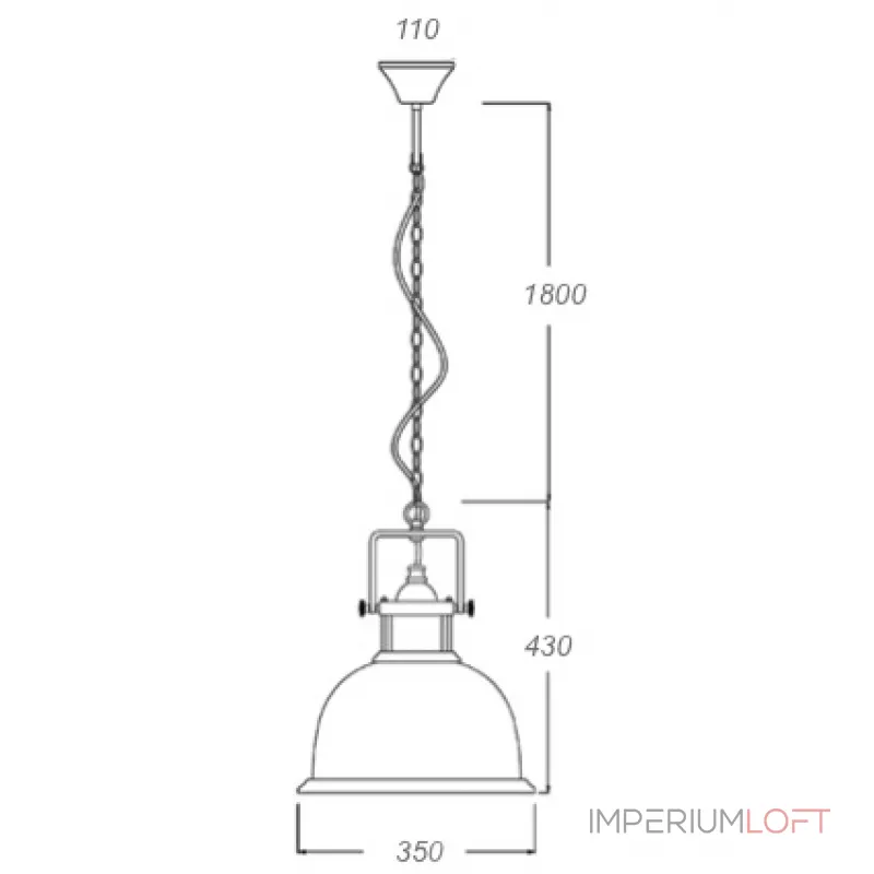 Люстра Old Copper Pendant Big от ImperiumLoft