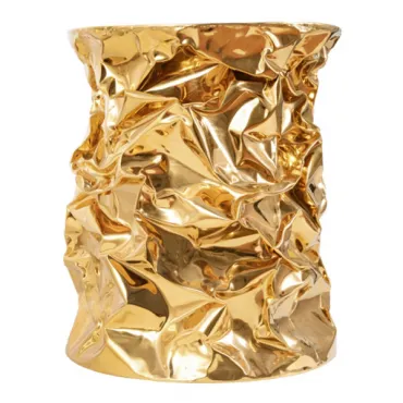 Приставной столик Stool Gold Crumpled Paper Приставной столик Stool Gold Crumpled Paper