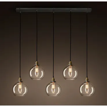 Подвесной светильник Loft Clear Glass Sphere Cloche 5