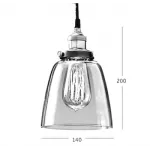Подвесной светильник Loft Clear Glass Cloche от ImperiumLoft