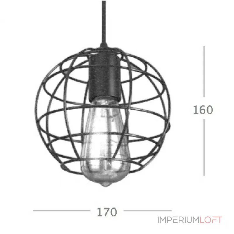 Cветильник Loft Nest Cage №3 от ImperiumLoft
