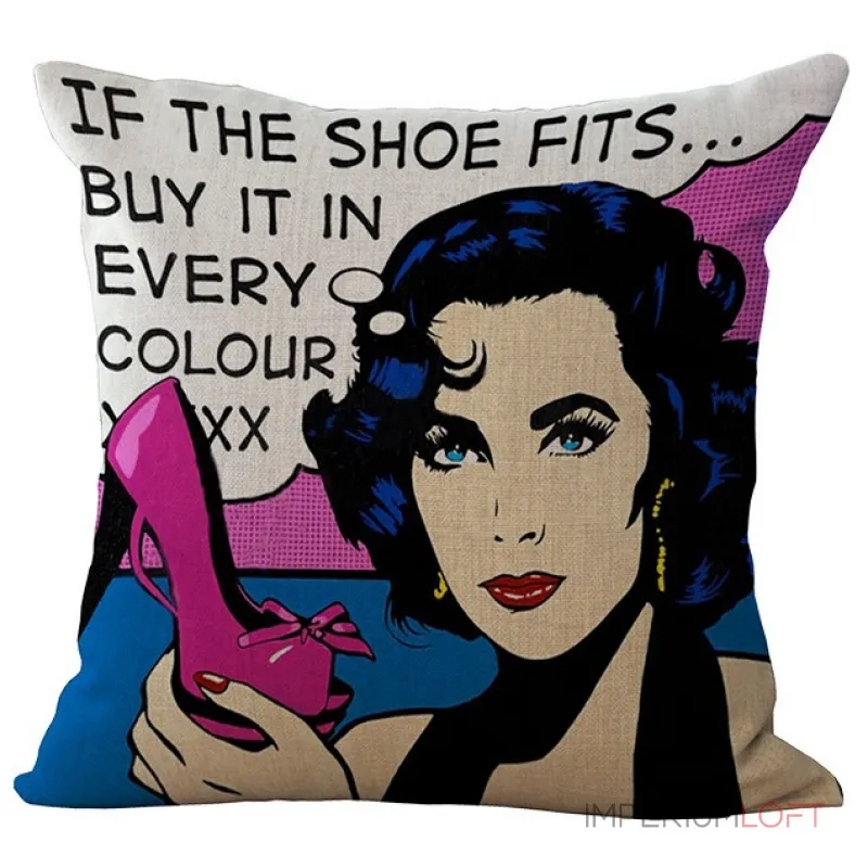 Декоративная подушка Lips and Face #4 от ImperiumLoft Декоративная подушка Lips and Face #4 от ImperiumLoft