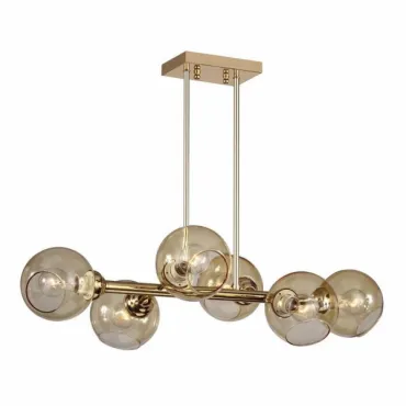 Люстра на штанге Glass Bubble Chandelier Brass Люстра на штанге Glass Bubble Chandelier Brass