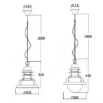 Люстра Old Copper Pendant от ImperiumLoft