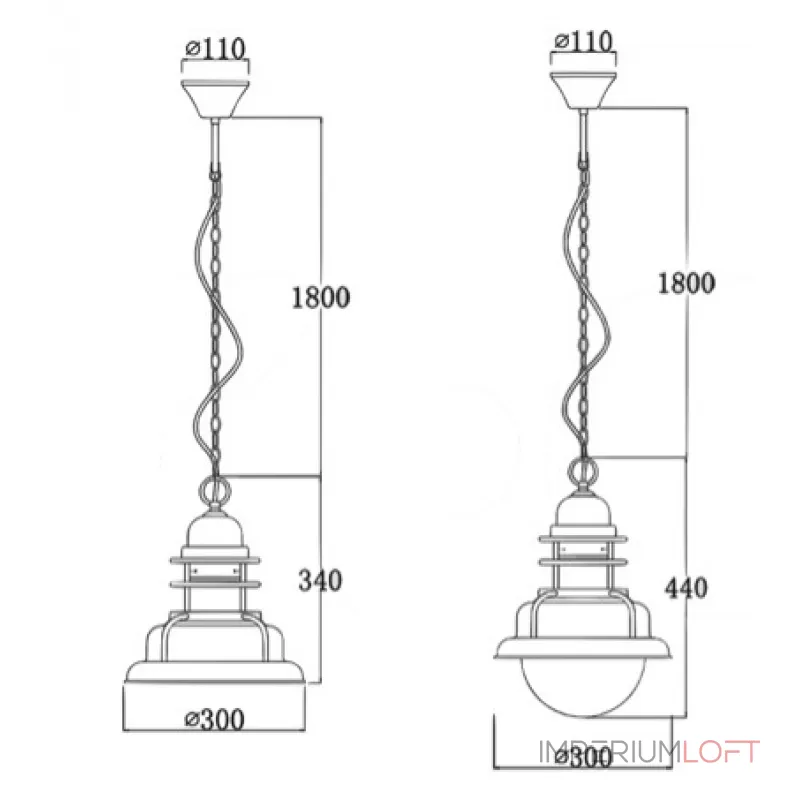 Люстра Old Copper Pendant от ImperiumLoft