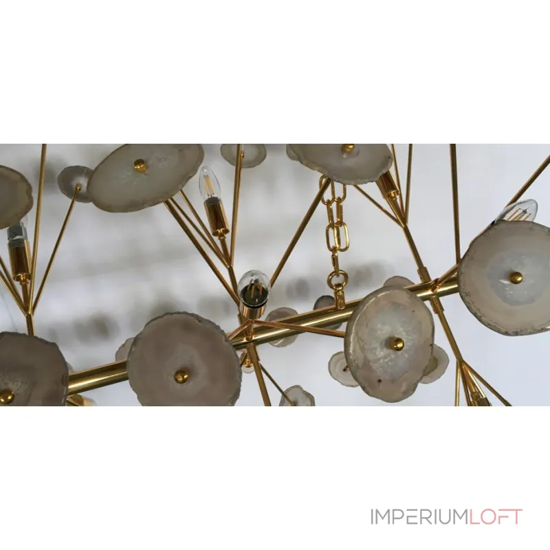 Подвесная люстра Burst Chandelier Natural Agate Line