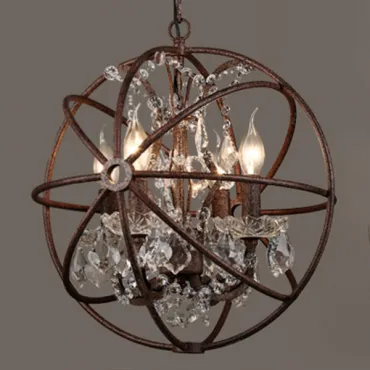 Подвесная люстра Foucault's Orb Crystal Chandelier 45