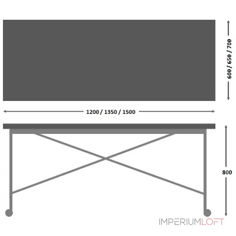 Стол Industrial от ImperiumLoft