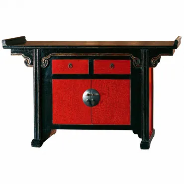 Китайский комод Red-black chest 