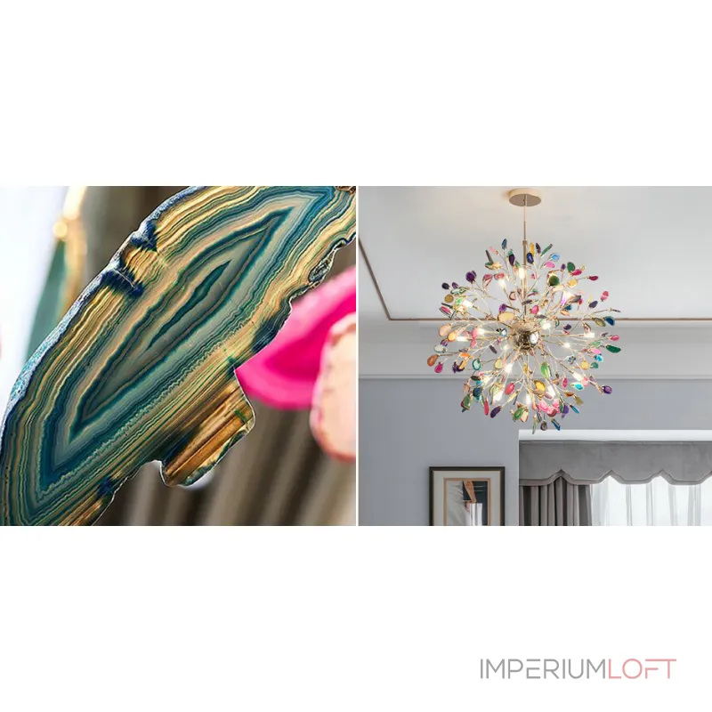 Подвесная люстра Crown of Agate Ball Multicolor