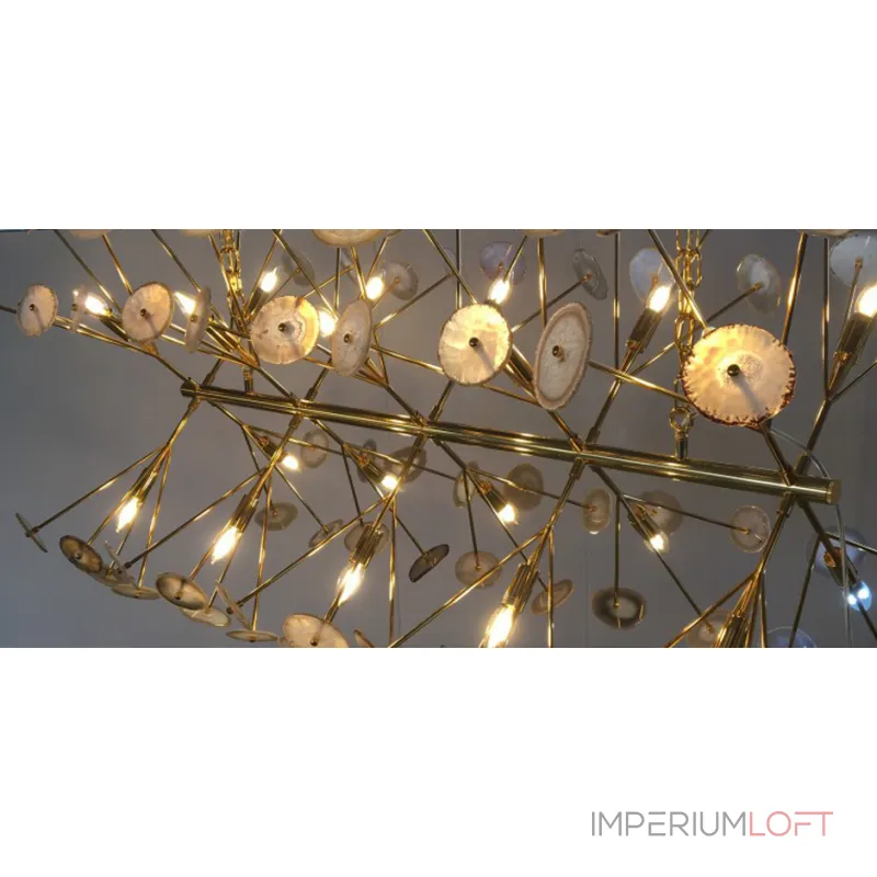 Подвесная люстра Burst Chandelier Natural Agate Line
