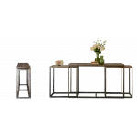 Консоль Industrial Metal Rust Triple Console Table от ImperiumLoft