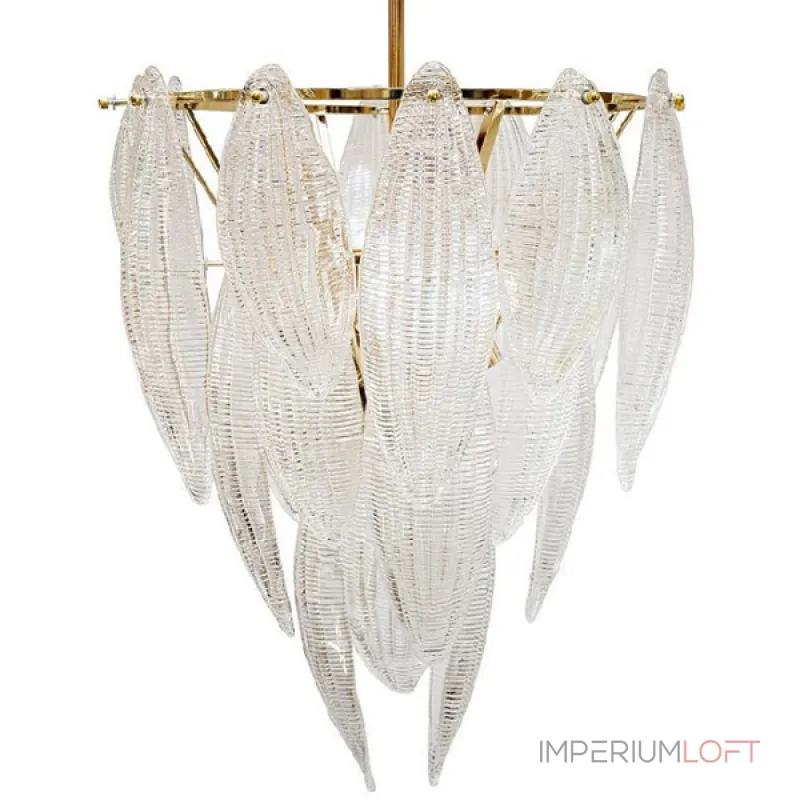 Люстра на штанге Textured glass Chandelier Люстра на штанге Textured glass Chandelier