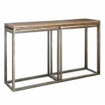 Консоль Industrial Metal Rust Triple Console Table от ImperiumLoft