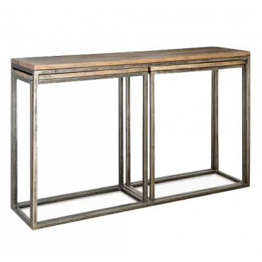 Консоль Industrial Metal Rust Triple Console Table