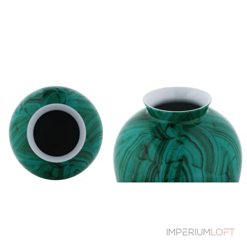 Ваза Malachite Vase barrel от ImperiumLoft Ваза Malachite Vase barrel от ImperiumLoft
