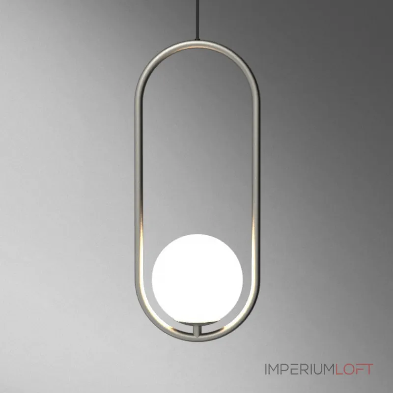 Подвесной светильник Matthew McCormick hoop 50 Silver MILA Pendant от ImperiumLoft