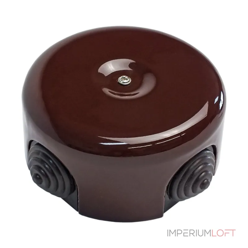 Керамическая распределительная коробка коричневая Edisel RK90-K03 от ImperiumLoft