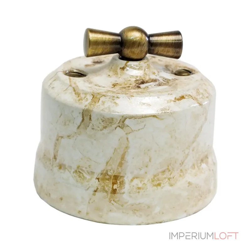 Переключатель поворотный керамический с бронзовой ручкой Edisel Verona KVBSw1-K05 от ImperiumLoft Переключатель поворотный керамический с бронзовой ручкой Edisel Verona KVBSw1-K05 от ImperiumLoft