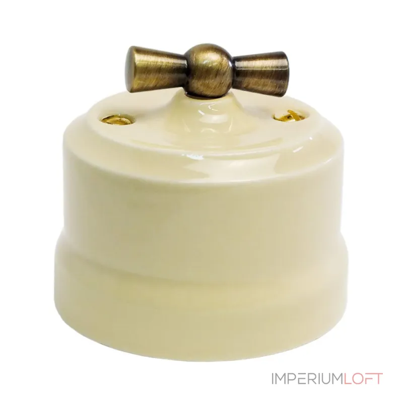 Переключатель поворотный с бронзовой ручкой Edisel Verona KVBSw1-К02 от ImperiumLoft Переключатель поворотный с бронзовой ручкой Edisel Verona KVBSw1-К02 от ImperiumLoft