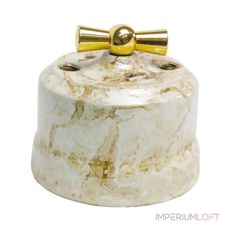 Переключатель поворотный с золотой ручкой Edisel Verona KVLSw1-K05 от ImperiumLoft Переключатель поворотный с золотой ручкой Edisel Verona KVLSw1-K05 от ImperiumLoft