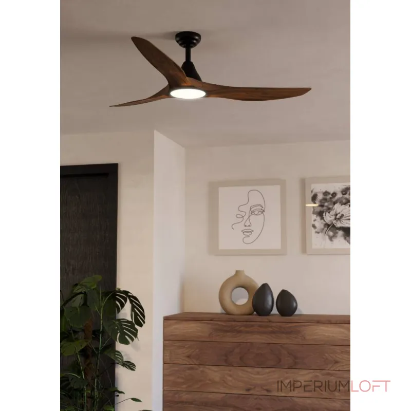 Вентилятор с подсветкой Eglo PORTSEA 35113 от ImperiumLoft