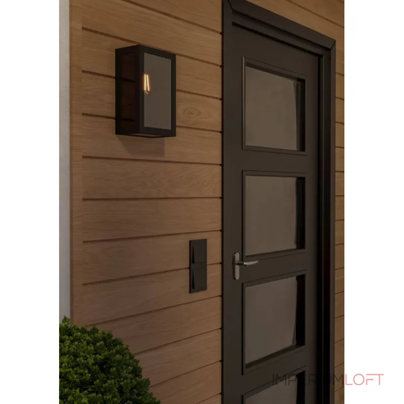 Уличный настенный светильник Eglo Alamonte Smoke 33627 от ImperiumLoft