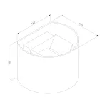 Уличный настенный светильник Elektrostandard BLADE 1518 TECHNO LED от ImperiumLoft