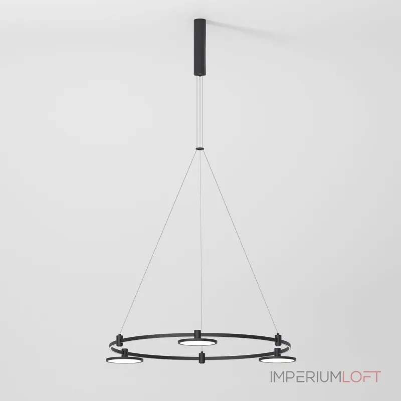 Шинопровод с тросовыми креплениями round черный ø800 Elektrostandard esthetic magnetic a065428 от ImperiumLoft