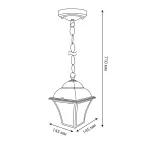 Уличный подвесной светильник Elektrostandard Apus GL 1009H от ImperiumLoft