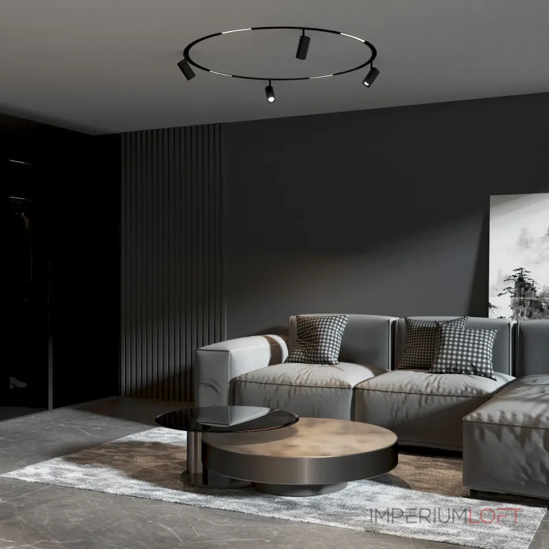 Трековый поворотный светильник для радиусного шинопровода Elektrostandard slim magnetic a066516 от ImperiumLoft